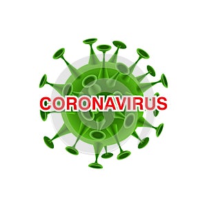 China battles Coronavirus outbreak. Coronavirus 2019-nC0V Outbreak, Travel Alert concept. The virus attacks the respiratory tract