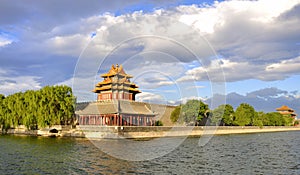 China Beijing Forbidden City and cloud