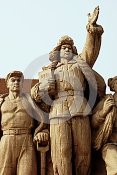 China, Beijing: Tiananmen square photo