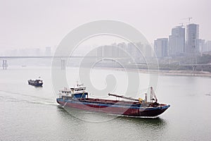 China: Boat on the Yangze river