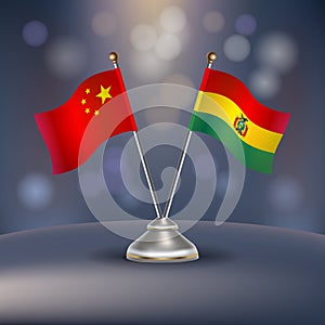 China and Bolivia flag Relation