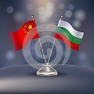 China and Bulgaria flag Relation