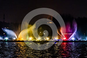 China Changchun Yitong River Musical Fountain Light Show