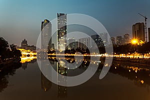 China Chengdu city building