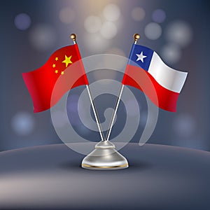 China and Chile flag Relation