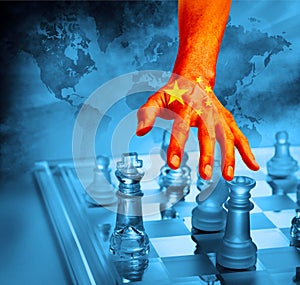 China Chinese Business Chess Strategy Trade War