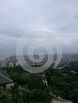 China city high level view