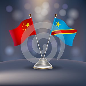 China and Congo flag Relation