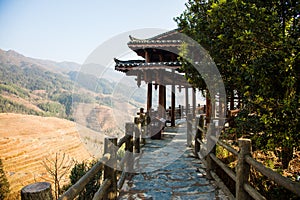 China Dazhai rice terraces in Sunny weather
