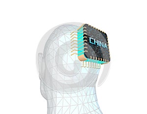 China-developed chips, electronic technology and data transmission links, artificial intelligence