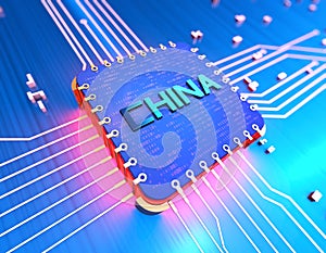 China-developed chips, electronic technology and data transmission links, intelligent technology applications