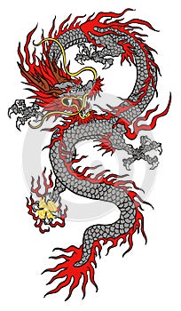 China dragon illustration