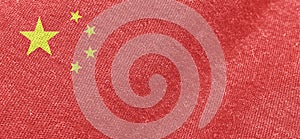 China flag wallpaper fabric cotton material flag photo