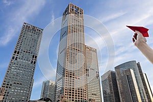 China financial district cityscape.