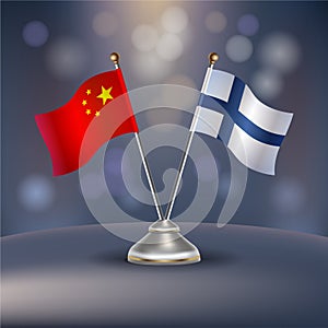 China and Finland flag Relation