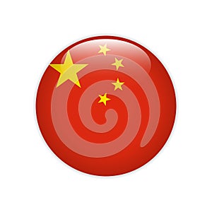 China flag on button