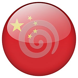 China flag button