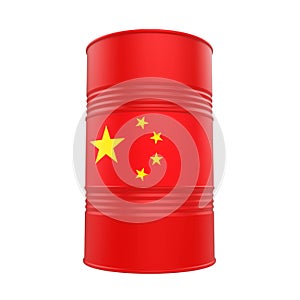China Flag Oil Barrel