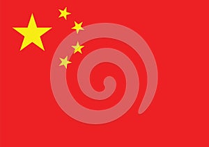 China flag vector illustration