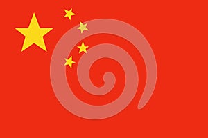 China flag vector