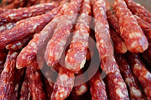 China food: meat sausage