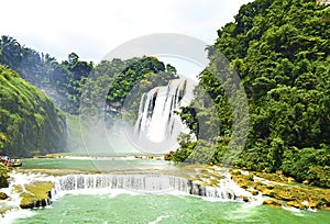 China Guizhou Huangguoshu Waterfall in Summer