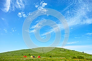 China Hebei Heilongshan Meadow footing Landscape