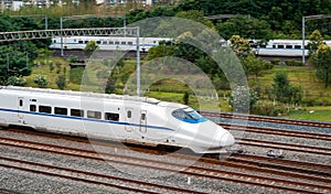 China high speed railway EMU train