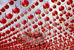 China lanterns at Thean Hou Temple, Kuala Lumpur