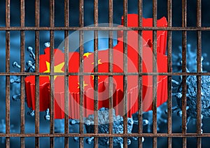 China lockdown against coronavirus outbreak and pandemic. Preventing Covid-19 disease infection