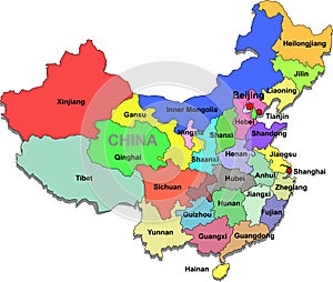 China map photo