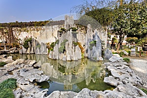 China Nanjing Garden Rocks pond photo