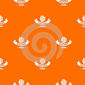 China nature pattern vector orange