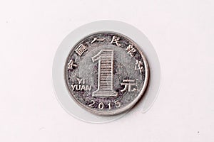 China is one yuan coin