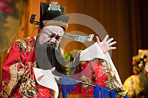 China opera man Angry