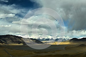 China - Pakistan friendship road on Pamirs