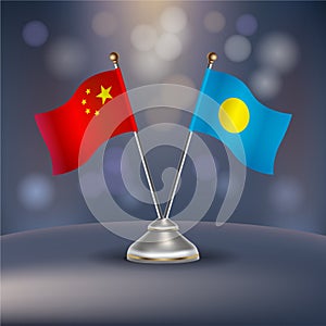 China and Palau flag Relation
