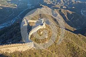 China, Pekin, China wall, sunset, history. 2016