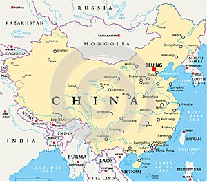 China Political Map