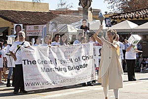 China Protesters at Doo Dah Parade