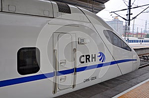 China Railway Highspeed 5 train in Beijing, China