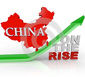 China on the Rise - Country Map on Arrow