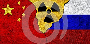China and Russia Nuclear deal, threat, agreement, tensions concept