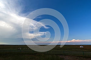 China`s biggest grassland in Xinjiang