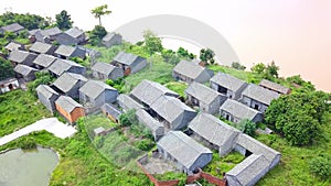 China\'s Guangxi Nanning Song Village Ancient Buildings and Residential Houses