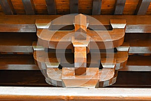 China\'s unique traditional building method, mortise and tenon structure photo