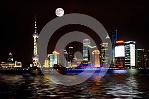 China Shanghai Bund night scene