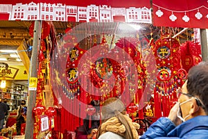 China, Spring Festival, selling, calligraphy, handwritten Spring Festival couplets, Spring Festival couplets