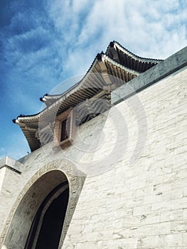 China Taiwan Taipei Chiang Kai Shek memorial close up