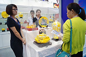 China tea set in exhibition sales